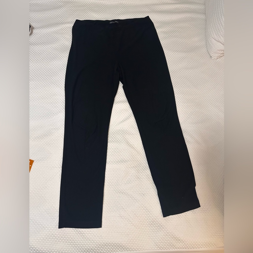 Eileen Fisher Classic Black Knit Trousers